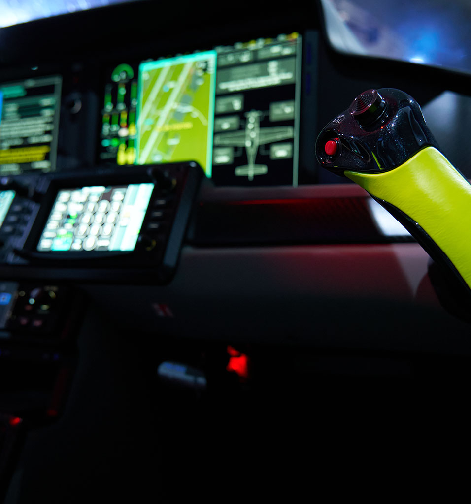 The interior of a Cirrus SR Series Aircraft. Available in a Cirrus SR20, SR22, SR22T.